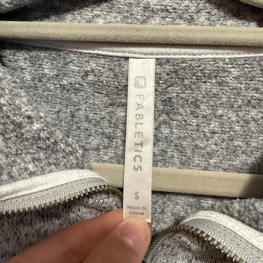 Fabletics Gray Zip-Up - Picture 6 of 6